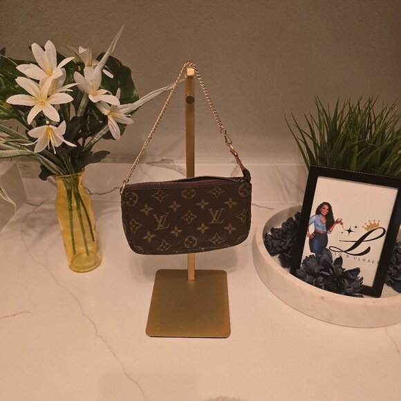 Louis Vuitton Brown Monogram Mini Pochette - Picture 1 of 3